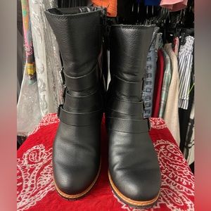 Skechers Black Wedge Ankle Boots Sz 8.5